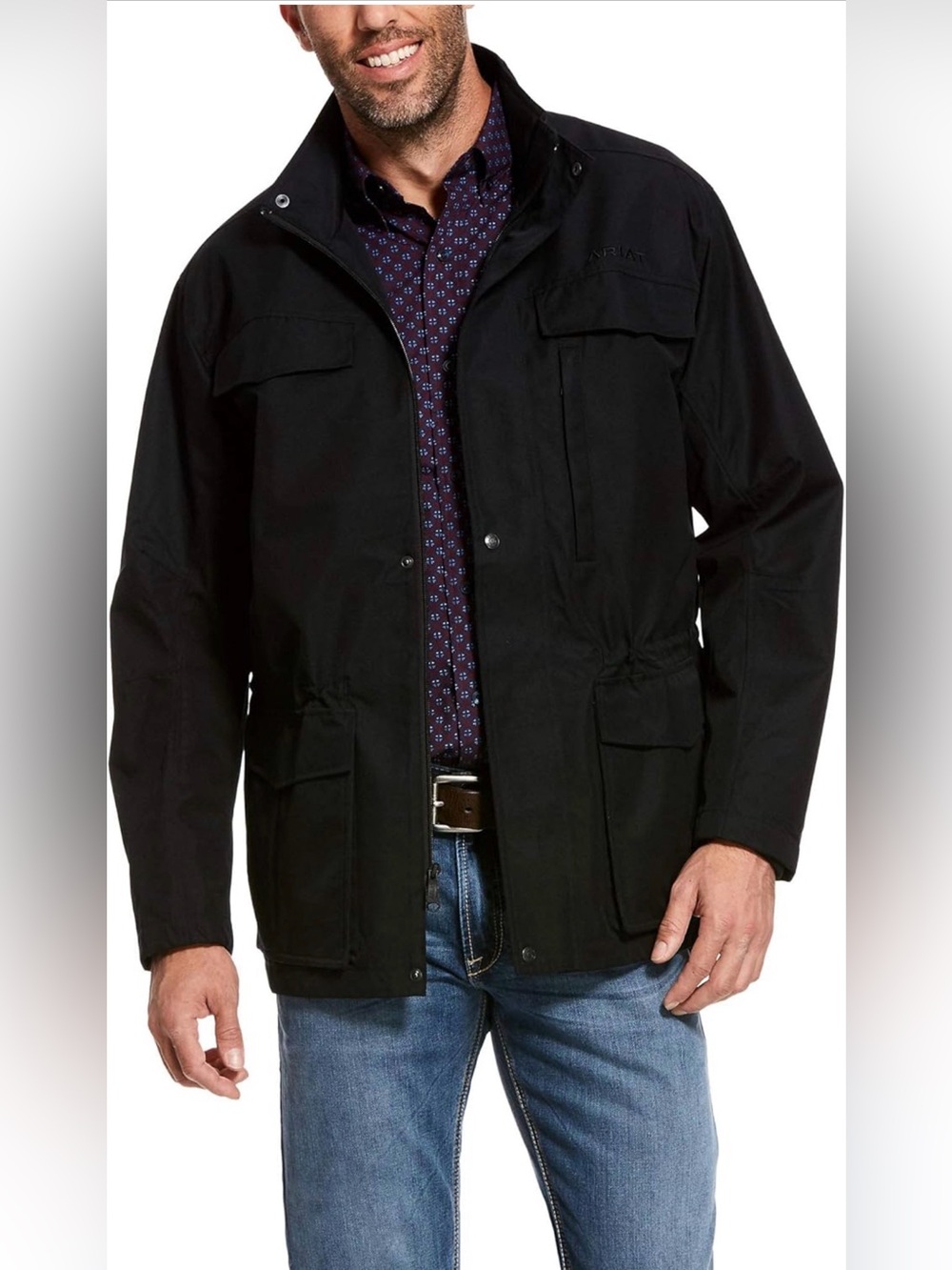 Ariat Men's Black Military Field Jacket  Size Medium